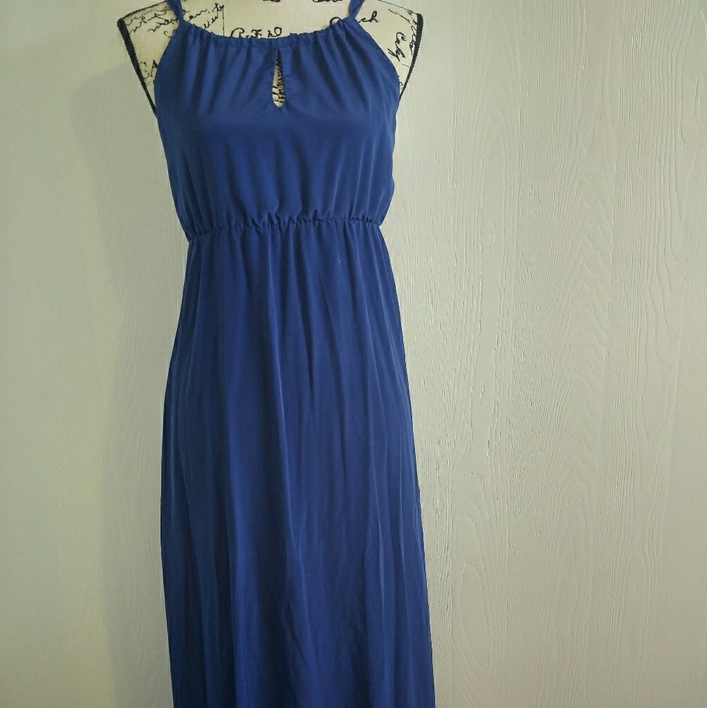 Blue maxi dress